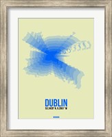 Framed Dublin Radiant Map 1