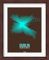 Framed Dublin Radiant Map 2