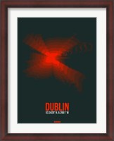 Framed Dublin Radiant Map 3