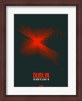 Framed Dublin Radiant Map 3