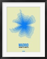 Framed Madrid Radiant Map 1