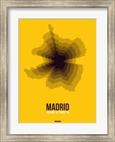 Framed Madrid Radiant Map 3