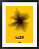 Framed Madrid Radiant Map 3