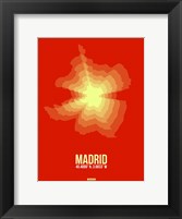Framed Madrid Radiant Map 4