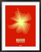 Framed Madrid Radiant Map 4
