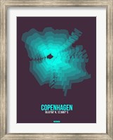 Framed Copenhagen Radiant Map 2