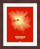 Framed Copenhagen Radiant Map 4