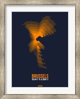 Framed Brussels Radiant Map 3