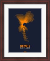 Framed Brussels Radiant Map 3