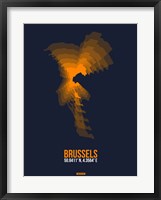 Framed Brussels Radiant Map 3