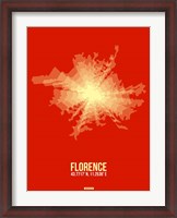 Framed Florence Radiant Map 1