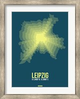 Framed Leipzig Radiant Map 3