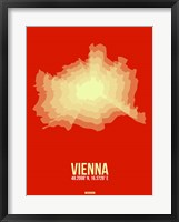 Framed Vienna Radiant Map 1