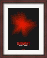 Framed Budapest Radiant Map 3