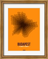 Framed Budapest Radiant Map 4