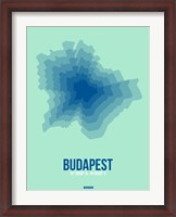 Framed Budapest Radiant Map 5