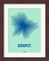 Framed Budapest Radiant Map 5