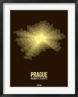 Framed Prague Radiant Map 1