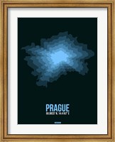 Framed Prague Radiant Map 2