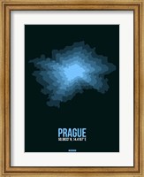 Framed Prague Radiant Map 2