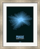 Framed Prague Radiant Map 2