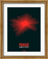 Framed Prague Radiant Map 3