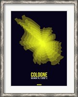Framed Cologne Radiant Map 3