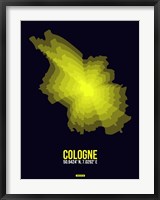 Framed Cologne Radiant Map 3