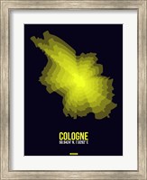 Framed Cologne Radiant Map 3