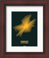 Framed Frankfurt Radiant Map 1