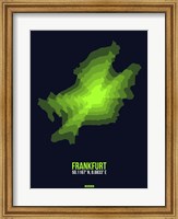 Framed Frankfurt Radiant Map 2