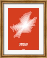 Framed Frankfurt Radiant Map 3