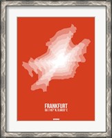 Framed Frankfurt Radiant Map 3