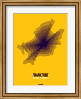 Framed Frankfurt Radiant Map 4