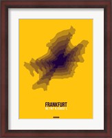 Framed Frankfurt Radiant Map 4