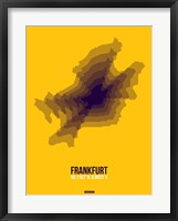 Framed Frankfurt Radiant Map 4