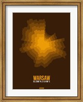 Framed Warsaw Radiant Map 1
