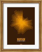 Framed Warsaw Radiant Map 1