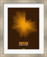 Framed Warsaw Radiant Map 1