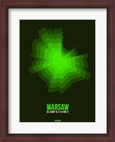 Framed Warsaw Radiant Map 2