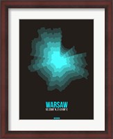 Framed Warsaw Radiant Map 3