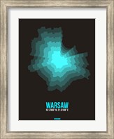 Framed Warsaw Radiant Map 3