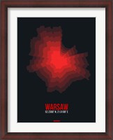 Framed Warsaw Radiant Map 4