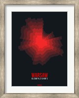 Framed Warsaw Radiant Map 4