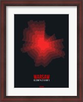 Framed Warsaw Radiant Map 4