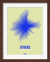 Framed Athens Radiant Map 4