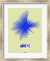 Framed Athens Radiant Map 4