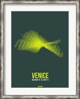 Framed Venice Radiant Map 1