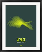 Framed Venice Radiant Map 1