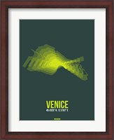 Framed Venice Radiant Map 1